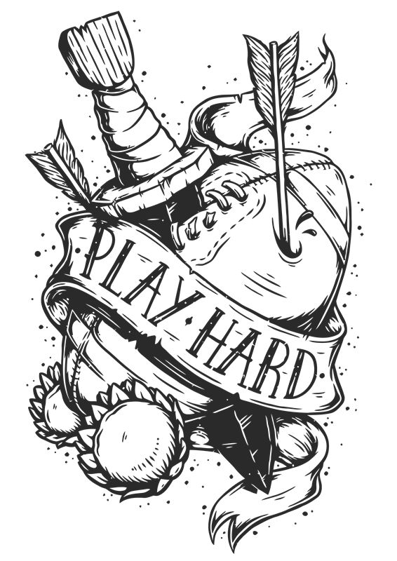 激励人心的裁片印花服装：Play Hard运动风格