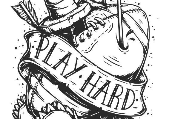 激励人心的裁片印花服装：Play Hard运动风格