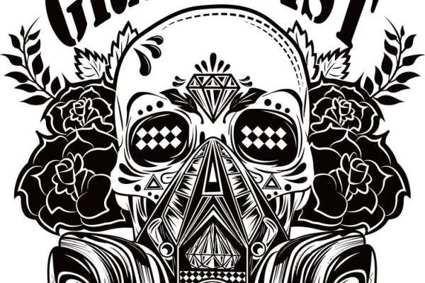 街头风格涂鸦艺术裁片印花服装印花设计