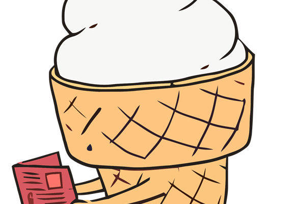 趣味冰淇淋裁片印花服装,夏日清凉时尚服装印花设计