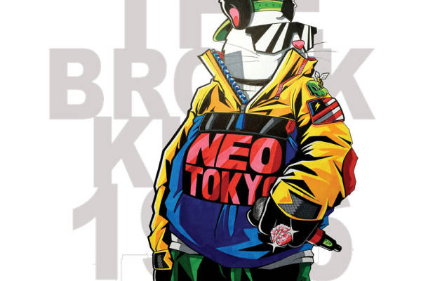 新潮东京风格裁片印花服装印花设计