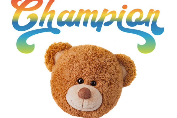 可爱卡通熊头裁片印花服装，时尚个性服装印花设计