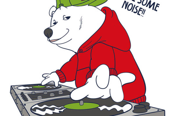 时尚音乐主题裁片印花服装印花设计