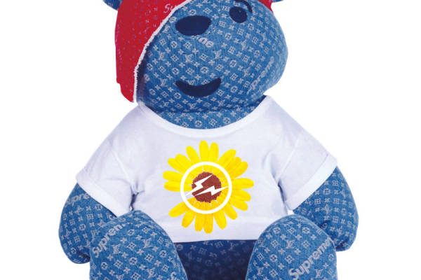 时尚潮流服装印花裁片 创意卡通熊玩偶T恤设计