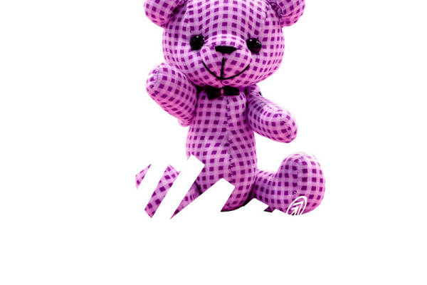 紫色格子裁片印花服装，打造独特个性风格