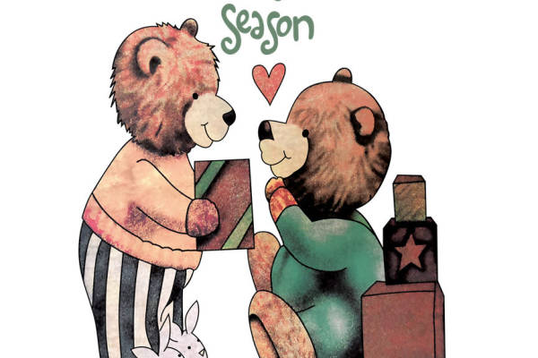 温馨节日裁片印花服装，传递爱与温暖的服装印花设计