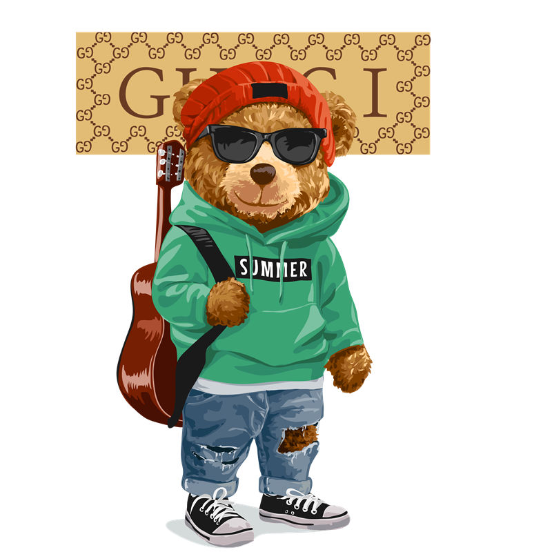 时尚狗狗裁片印花服装,潮流街头风宠物服饰设计