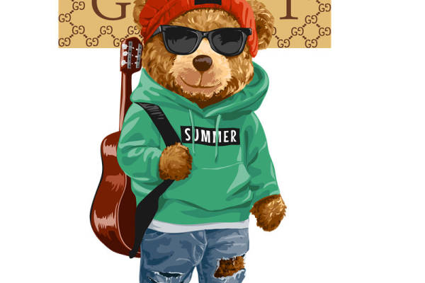 时尚狗狗裁片印花服装，潮流街头风宠物服饰设计