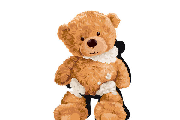 可爱泰迪熊裁片印花服装 温馨舒适儿童服装印花设计