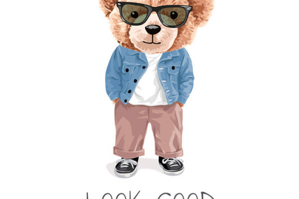 时尚小熊裁片印花服装,让你的每一天都充满魅力