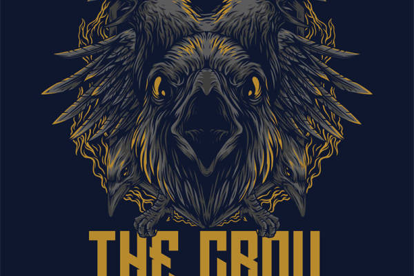 神秘乌鸦裁片印花服装，展现独特个性的街头风格