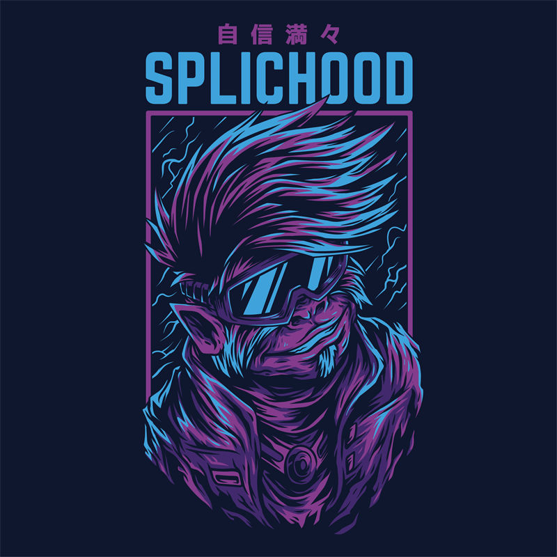 自信满夕SPlichood服装印花裁片印花街头风格设计