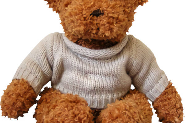 可爱泰迪熊裁片印花服装，温馨儿童房装饰必备