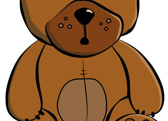 可爱卡通熊裁片印花服装印花设计