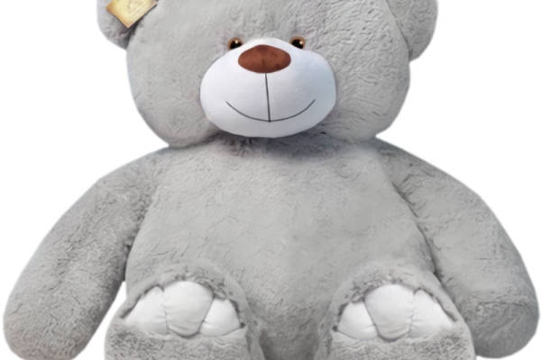 可爱灰色毛绒玩具熊裁片印花服装印花设计