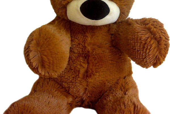 经典棕色毛绒玩具熊裁片印花服装印花设计