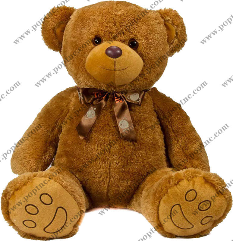 经典棕色毛绒玩具熊裁片印花服装印花设计