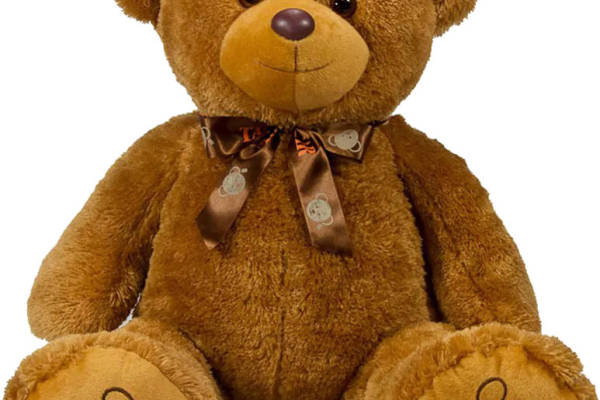 经典棕色毛绒玩具熊裁片印花服装印花设计