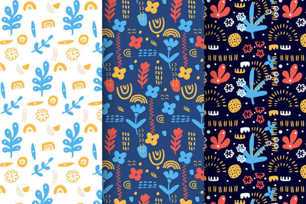 时尚花卉图案面料印花，春季服装印花设计灵感