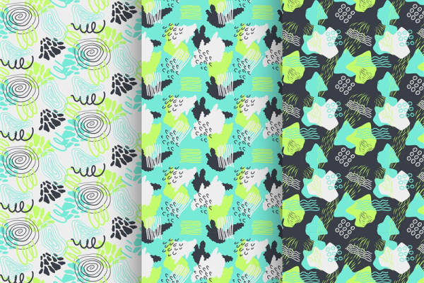 时尚潮流服装印花设计:抽象几何图案面料印花