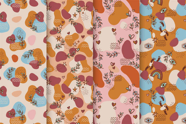 2023年新款时尚面料印花图案,服装印花设计灵感