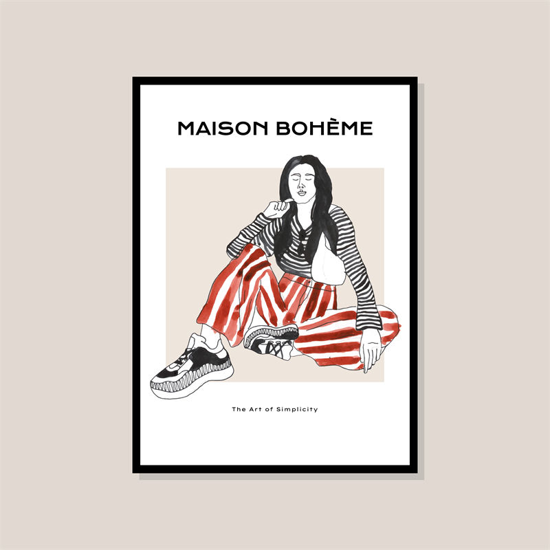 探索Maison Bohème风格的裁片印花服装印花设计