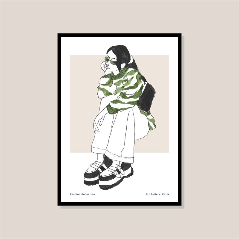 时尚艺术：巴黎画廊中的裁片印花服装印花