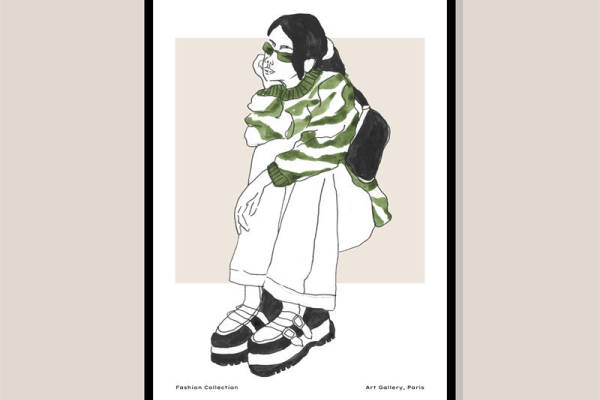 时尚艺术：巴黎画廊中的裁片印花服装印花