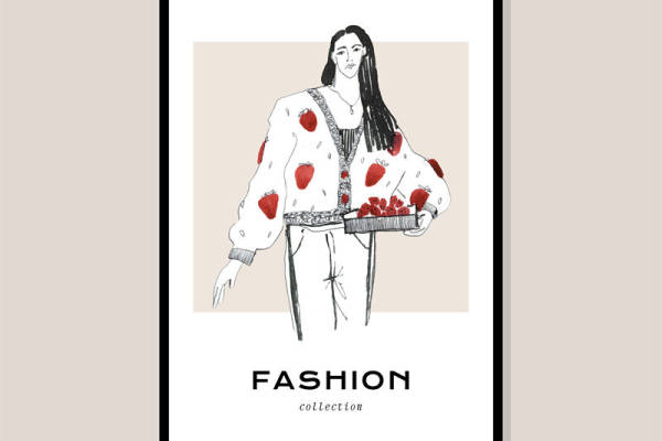 时尚草莓裁片印花服装：引领潮流的清新风格