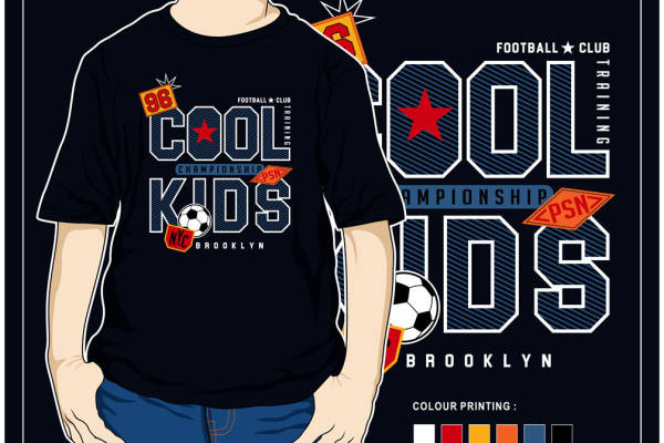 酷孩子足球训练裁片印花服装，纽约布鲁克林冠军系列