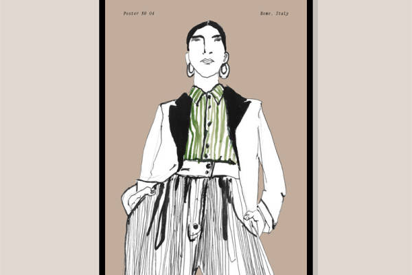 时尚艺术裁片印花服装印花：意大利风格独特设计