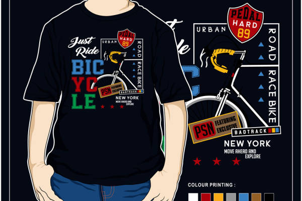 探索纽约城市骑行文化:裁片印花服装印花T恤