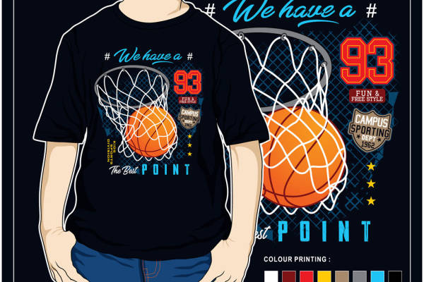 篮球主题裁片印花服装：校园运动风格的最佳选择