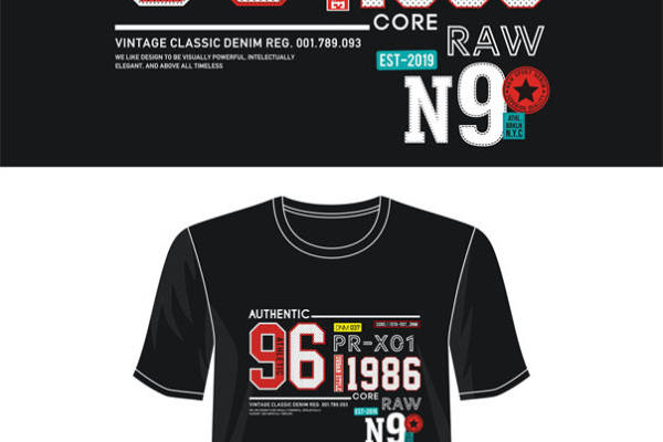 复古风格裁片印花服装：96号经典设计