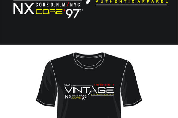 复古风格裁片印花服装：90年代经典街头时尚