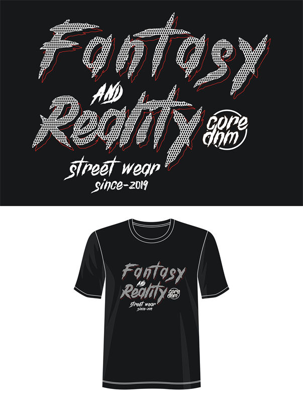 探索幻想与现实：2019年街头风裁片印花服装印花设计