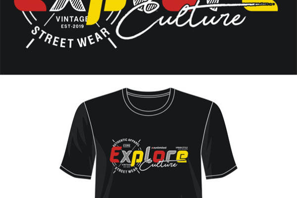 探索文化:复古街头风裁片印花服装印花设计