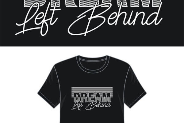 现代简约风格裁片印花服装印花设计：梦想不再等待