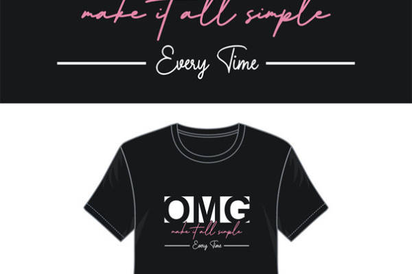 时尚简约裁片印花服装：OMG让生活更简单