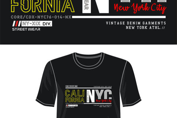 探索复古风潮：加州与纽约裁片印花服装印花设计