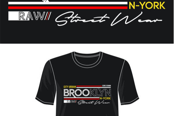 探索都市风情:纽约布鲁克林裁片印花服装