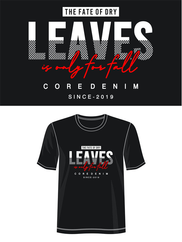 探索秋季时尚：'The Fate of Dry Leaves'裁片印花服装印花设计