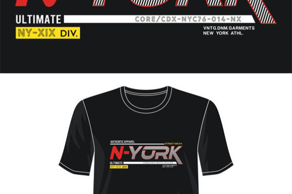 探索纽约街头风格：N-YORK裁片印花服装印花T恤