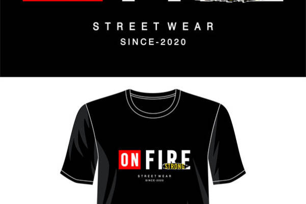 2020年新款街头风格裁片印花服装印花T恤推荐