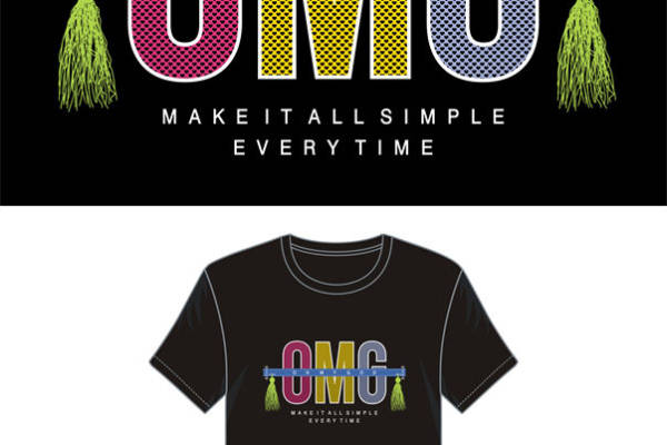 时尚个性裁片印花服装:OMG让生活更简单