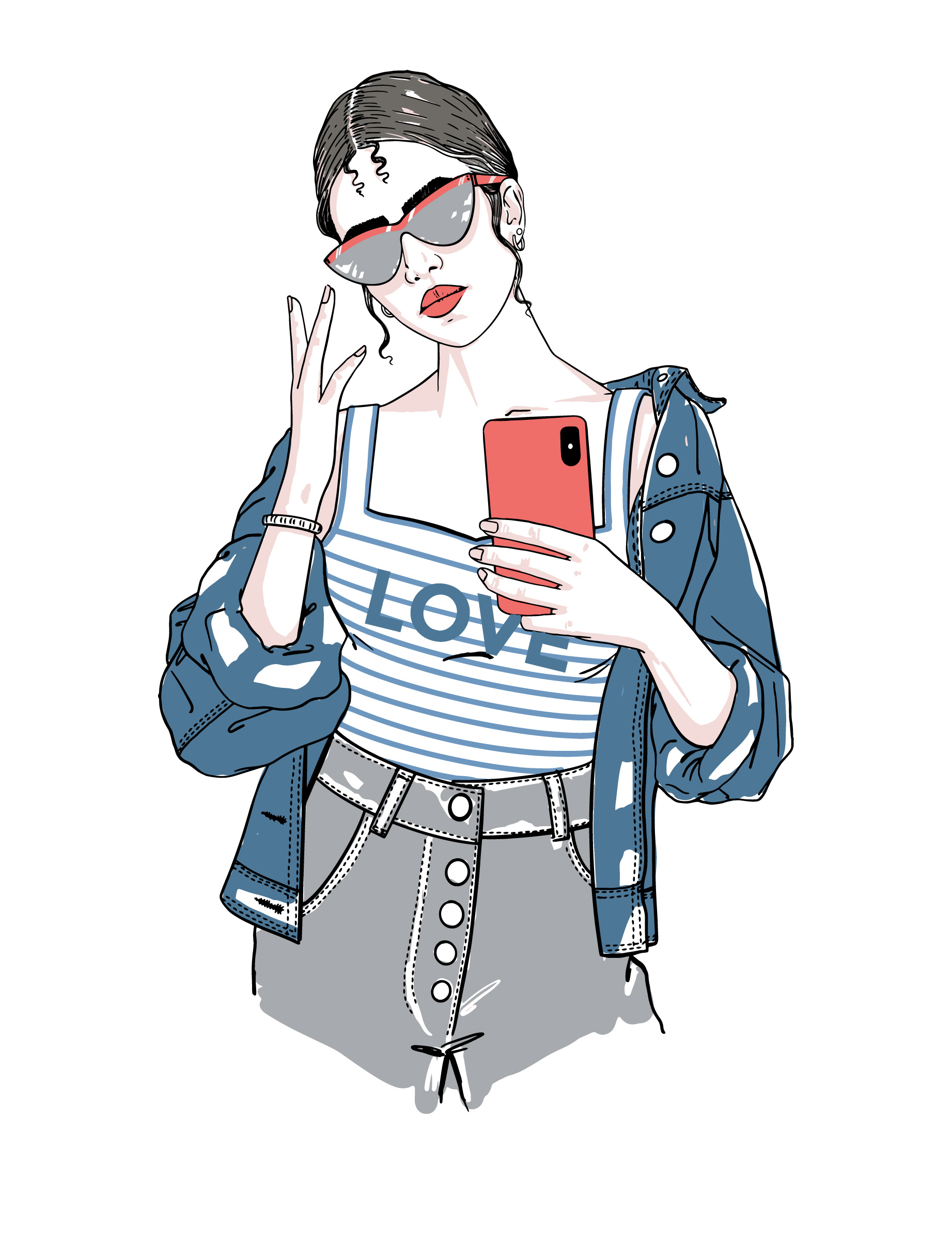 时尚潮流服装印花设计：展现个性与爱的完美融合