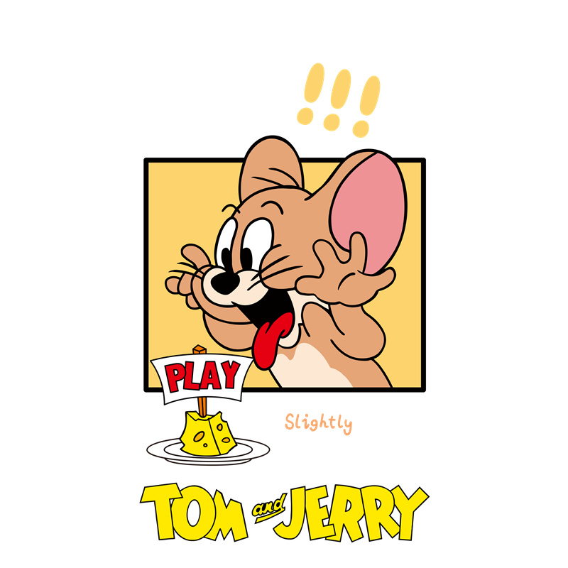 经典卡通裁片印花服装：活泼Jerry的趣味设计