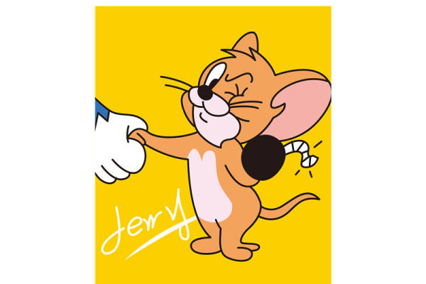 经典卡通角色Jerry裁片印花服装印花设计