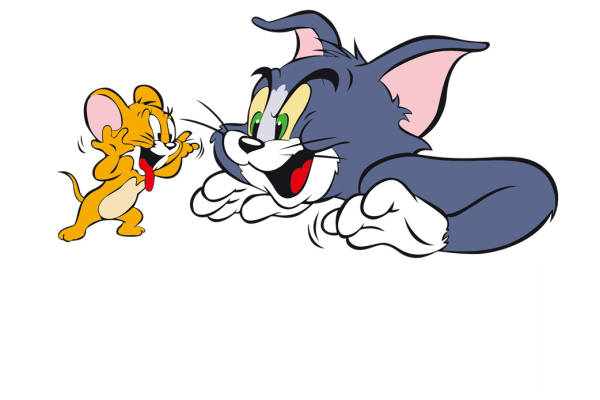 经典动画角色裁片印花服装：汤姆猫与杰瑞鼠的趣味追逐