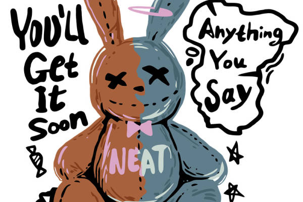 时尚个性兔子裁片印花服装，展现你的独特风格